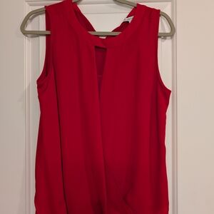 41 Hawthorn Vibrant Red Sleeveless Blouse